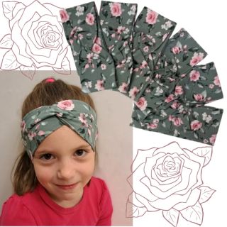 🌸Romantická čelenka je skvělým doplňkem outfitu každé malé parádnice. Příjemný materiál s vysokým podílem bavlny neškrábe...